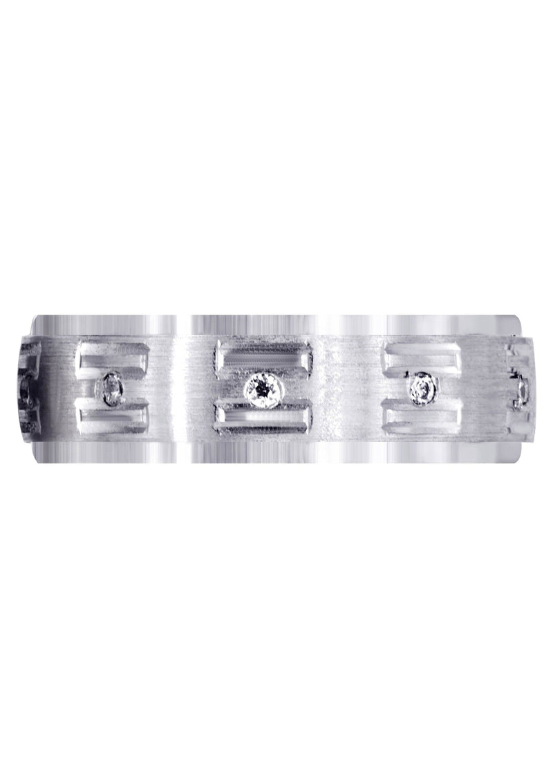 Diamond Mens Wedding Band | 0.25 Carats | Satin Finish (Remington)
