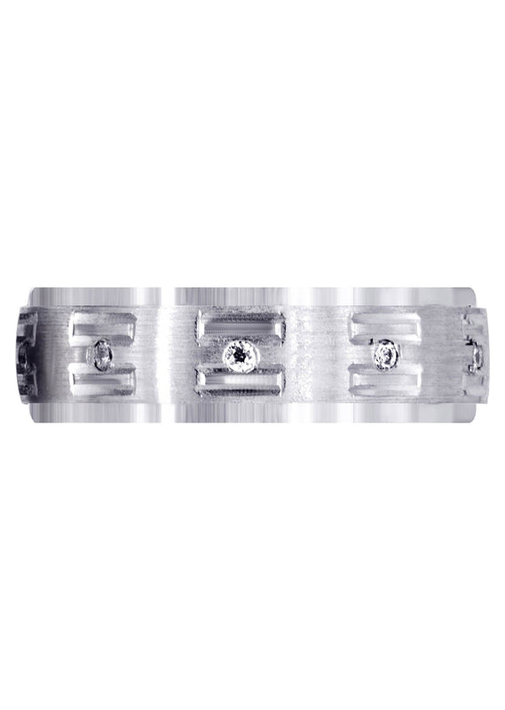 Diamond Mens Wedding Band | 0.25 Carats | Satin Finish (Remington)