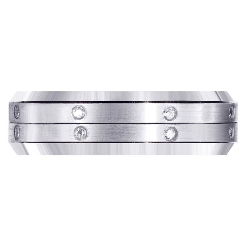 Diamond Mens Engagement Ring | 0.16 Carats | Satin Finish (Major)