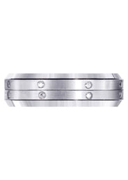 Diamond Mens Engagement Ring | 0.16 Carats | Satin Finish (Major)