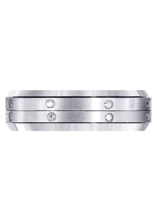 Diamond Mens Engagement Ring | 0.16 Carats | Satin Finish (Major)