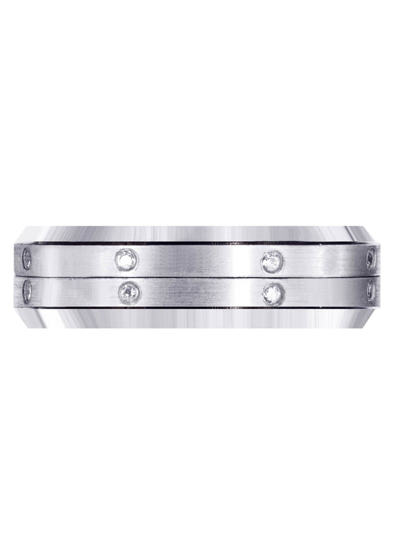 Diamond Mens Engagement Ring | 0.16 Carats | Satin Finish (Major)