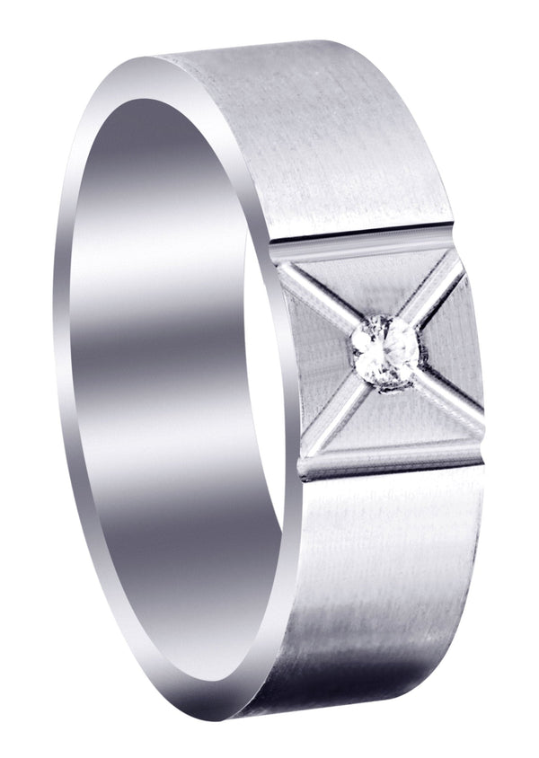Diamond Mens Wedding Band | 0.07 Carats (Deacon)