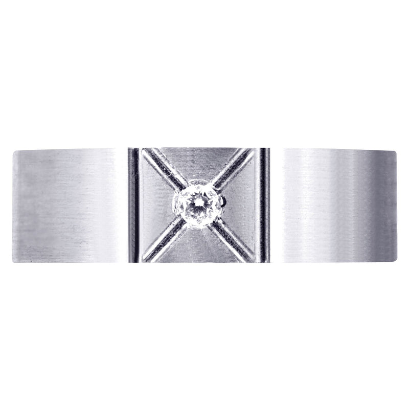 Diamond Mens Wedding Band | 0.07 Carats (Deacon)