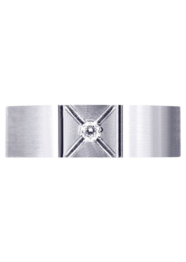 Diamond Mens Wedding Band | 0.07 Carats (Deacon)