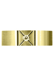 Yellow Gold Diamond Mens Wedding Band | 0.07 Carats (Deacon)