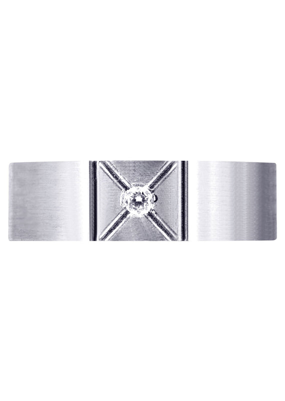 Diamond Mens Wedding Band | 0.07 Carats (Deacon)