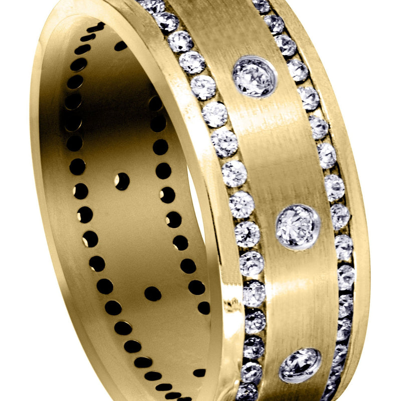 Yellow Gold Diamond Mens Engagement Ring | 0.96 Carats (Mohamed)