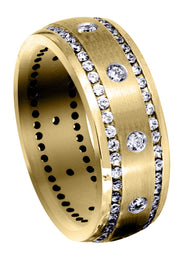 Yellow Gold Diamond Mens Engagement Ring | 0.96 Carats (Mohamed)