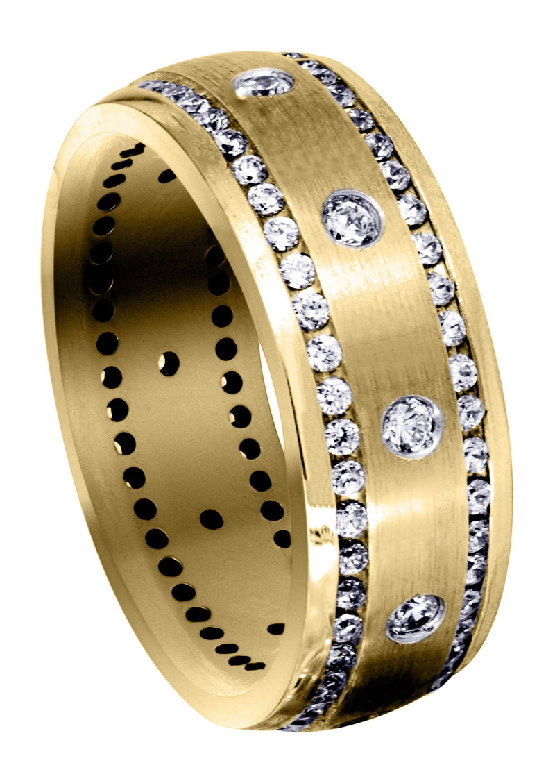 Yellow Gold Diamond Mens Engagement Ring | 0.96 Carats (Mohamed)