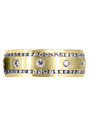 Yellow Gold Diamond Mens Engagement Ring | 0.96 Carats (Mohamed)