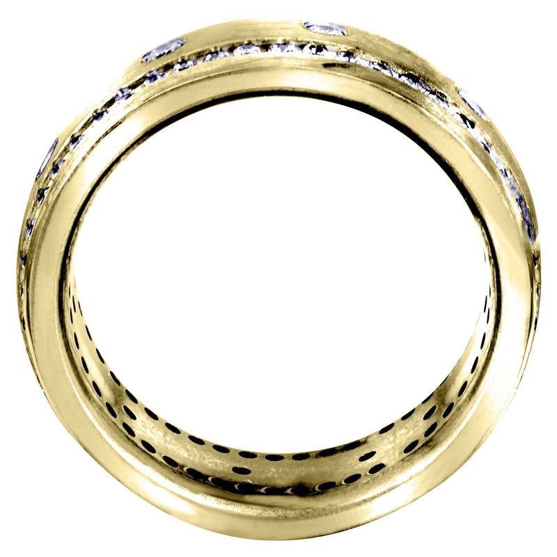 Yellow Gold Diamond Mens Engagement Ring | 0.96 Carats (Mohamed)