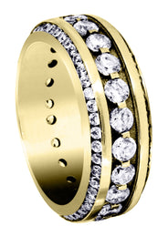 Yellow Gold Diamond Mens Engagement Ring | 3.68 Carats (Landyn)