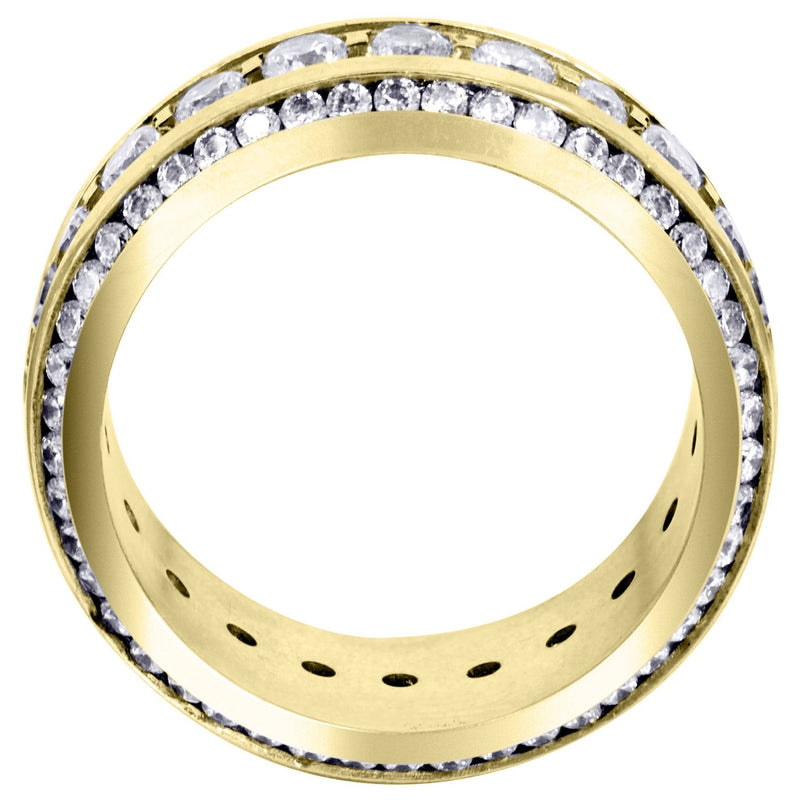 Yellow Gold Diamond Mens Engagement Ring | 3.68 Carats (Landyn)