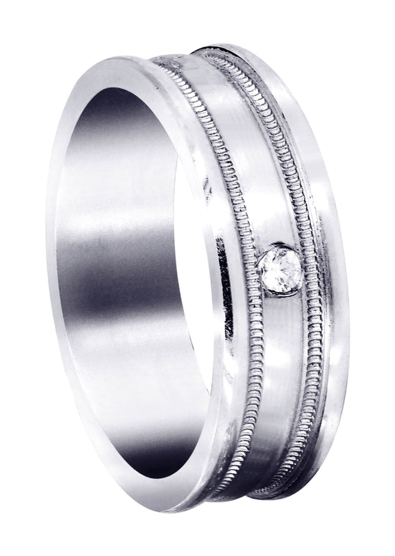 Diamond Mens Wedding Band | 0.04 Carats (Brock)