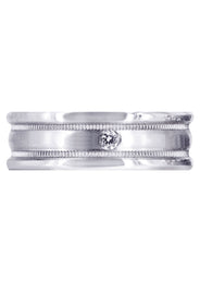Diamond Mens Wedding Band | 0.04 Carats (Brock)