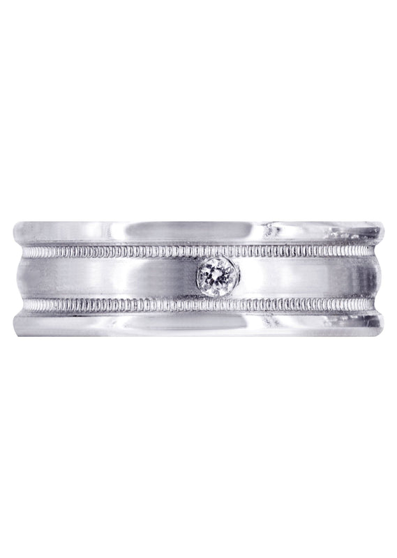 Diamond Mens Wedding Band | 0.04 Carats (Brock)