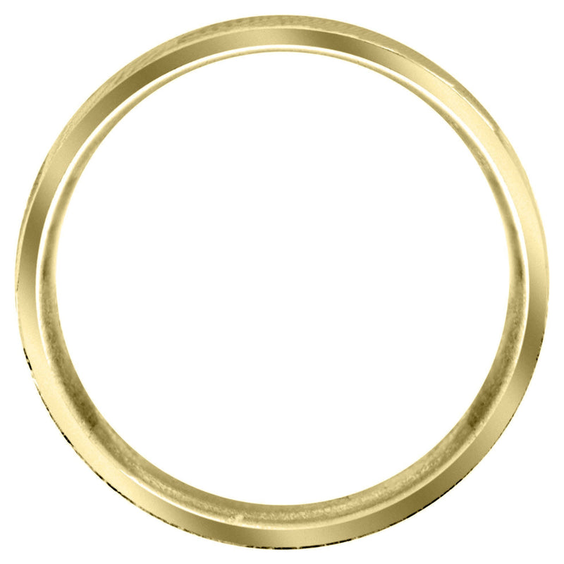 Yellow Gold Diamond Mens Wedding Band | 0.04 Carats (Brock)