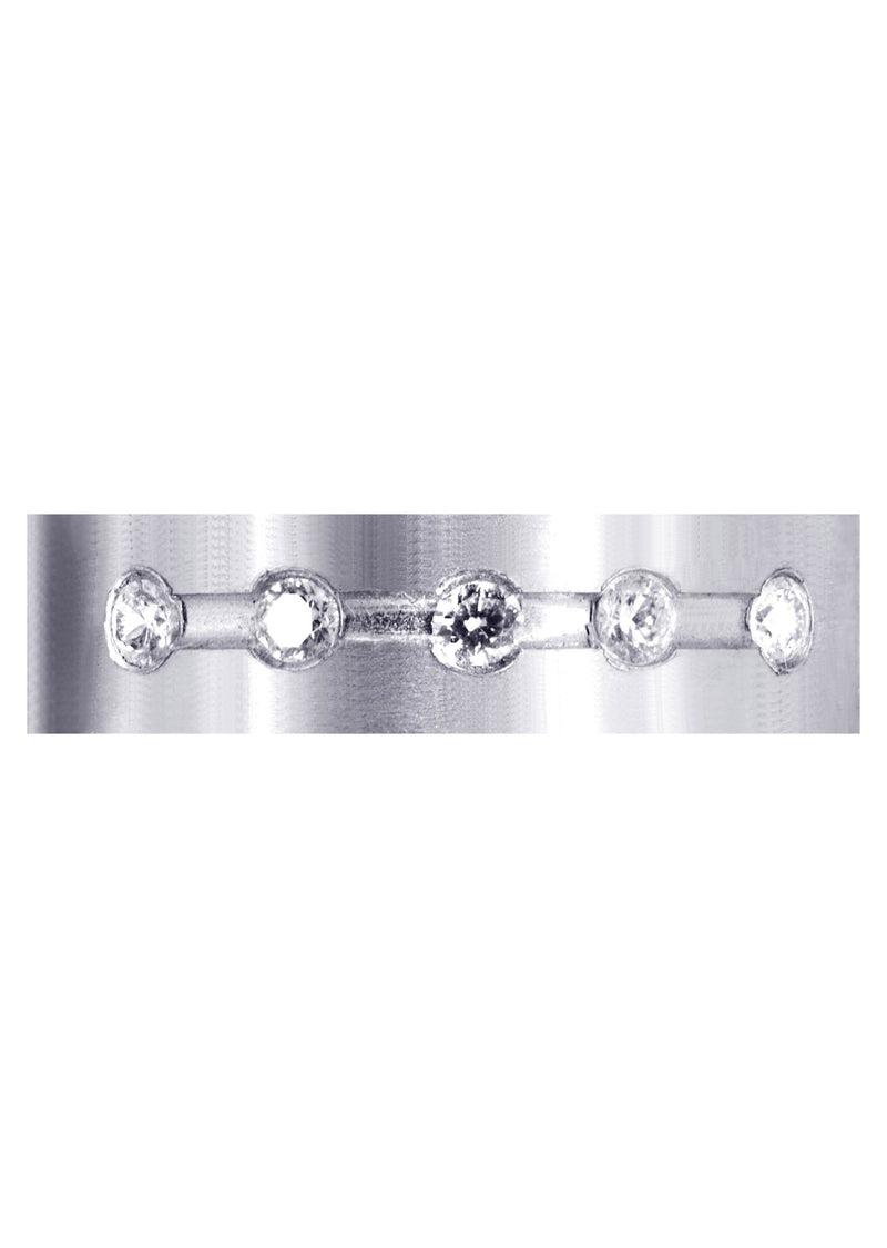 Diamond Mens Engagement Ring | 0.25 Carats | Satin Finish (Hector)