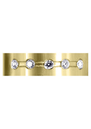Yellow Gold Diamond Mens Engagement Ring | 0.25 Carats | Satin Finish (Hector)