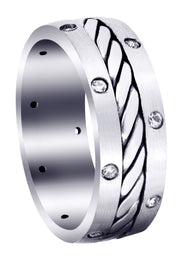 Diamond Mens Wedding Band | 0.24 Carats (Dillon)