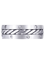 Diamond Mens Wedding Band | 0.24 Carats (Dillon)