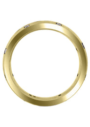 Yellow Gold Diamond Mens Wedding Band | 0.24 Carats (Dillon)
