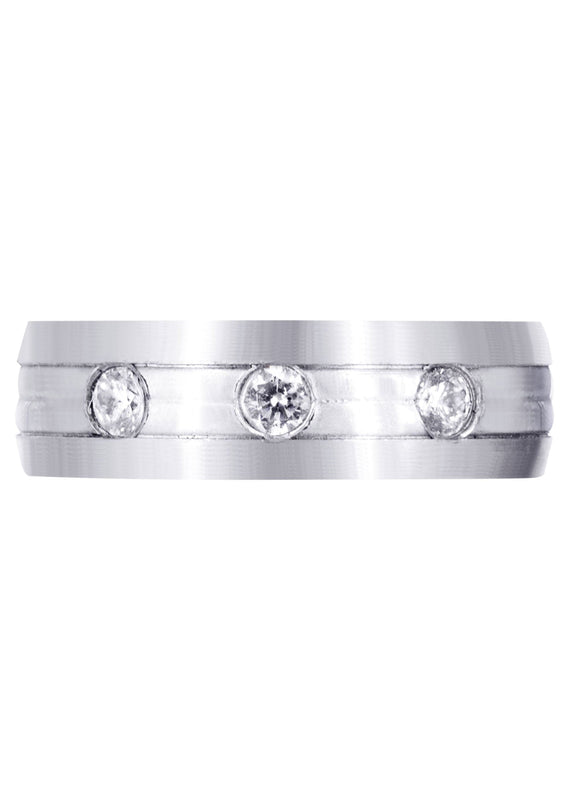 Diamond Mens Wedding Band | 0.36 Carats (Brennan)