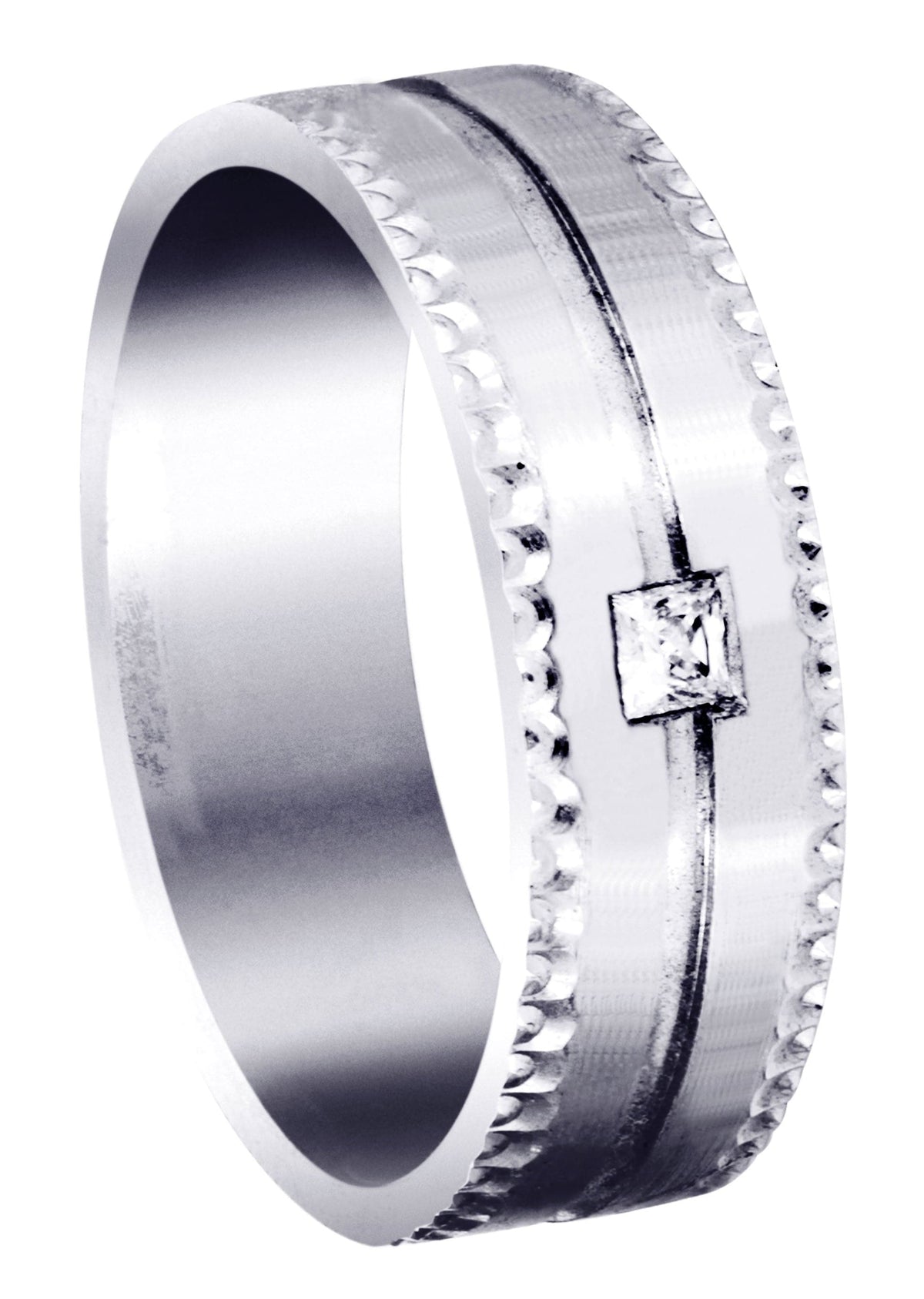 Diamond Mens Wedding Band | 0.1 Carats (Odin)