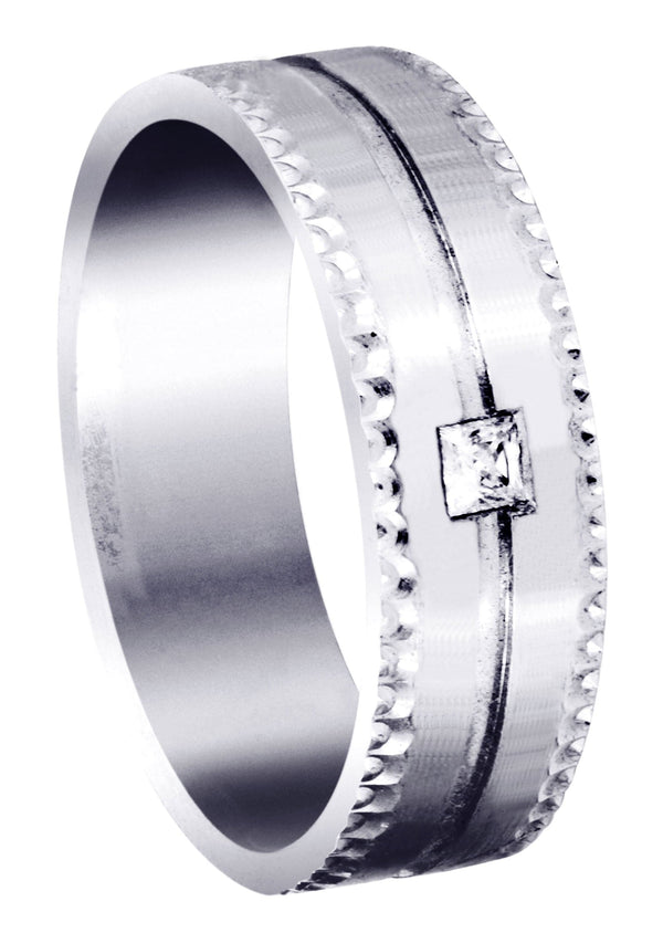 Diamond Mens Wedding Band | 0.1 Carats (Odin)