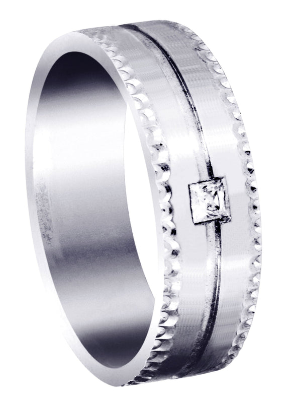 Diamond Mens Wedding Band | 0.1 Carats (Odin)