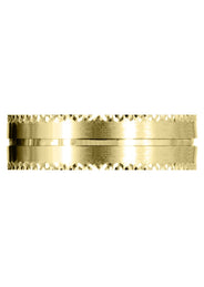 Yellow Gold Diamond Mens Wedding Band | 0.1 Carats (Odin)