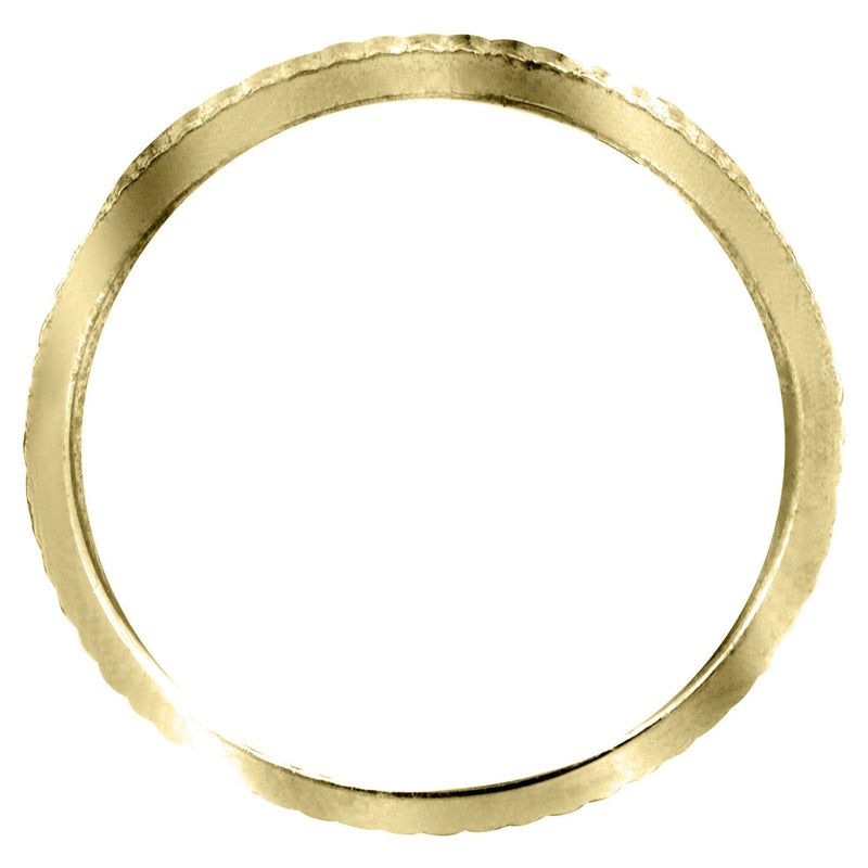 Yellow Gold Diamond Mens Wedding Band | 0.1 Carats (Odin)