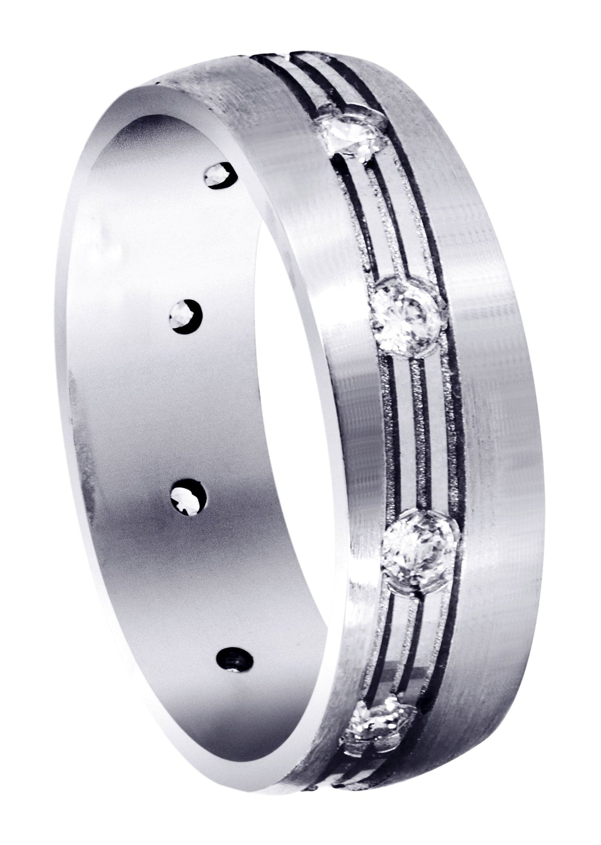 Diamond Mens Wedding Band | 0.5 Carats (Hendrix)