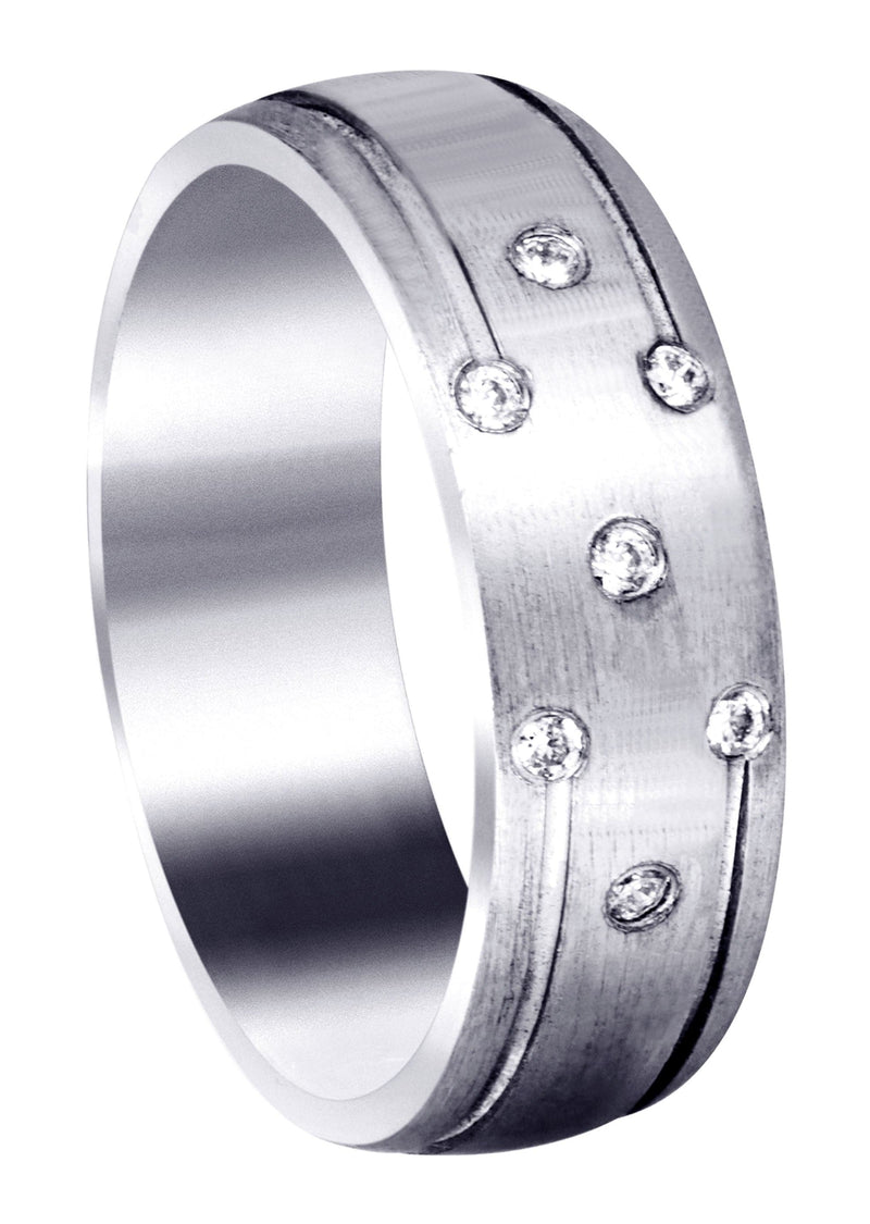 Diamond Mens Wedding Band | 0.11 Carats (Donald)