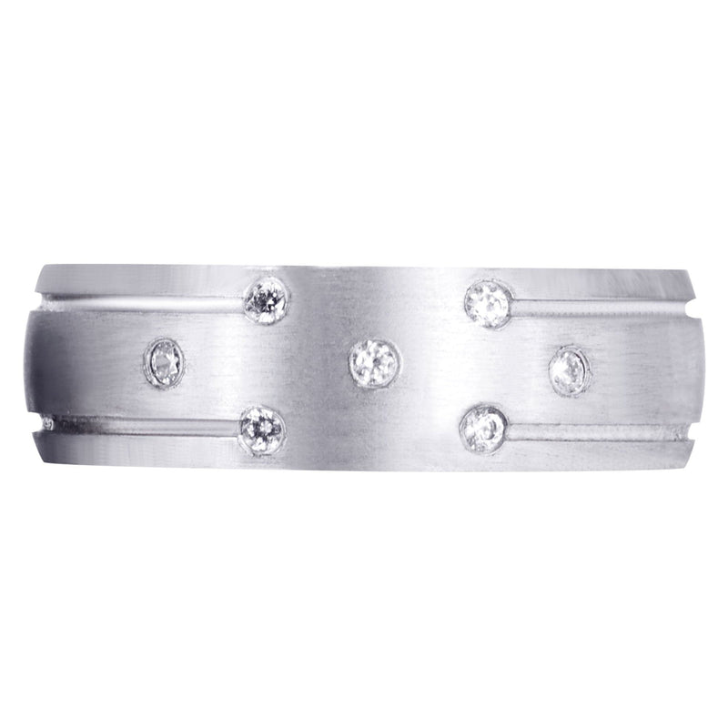 Diamond Mens Wedding Band | 0.11 Carats (Donald)