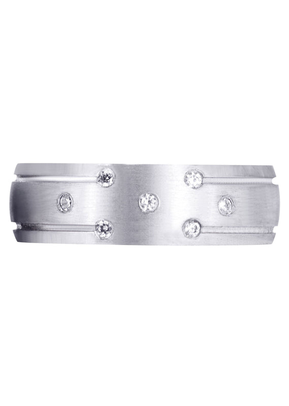 Diamond Mens Wedding Band | 0.11 Carats (Donald)
