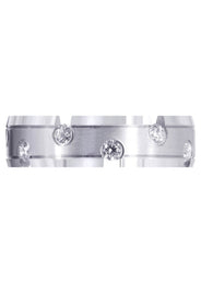 Diamond Mens Wedding Band | 0.84 Carats | Satin Finish (Anderson)