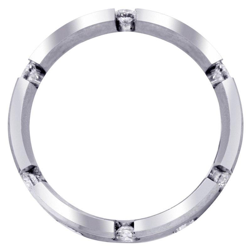Diamond Mens Wedding Band | 0.84 Carats | Satin Finish (Anderson)