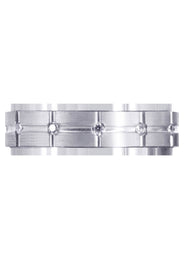 Diamond Mens Wedding Band | 0.6 Carats | Satin Finish (Trevor)