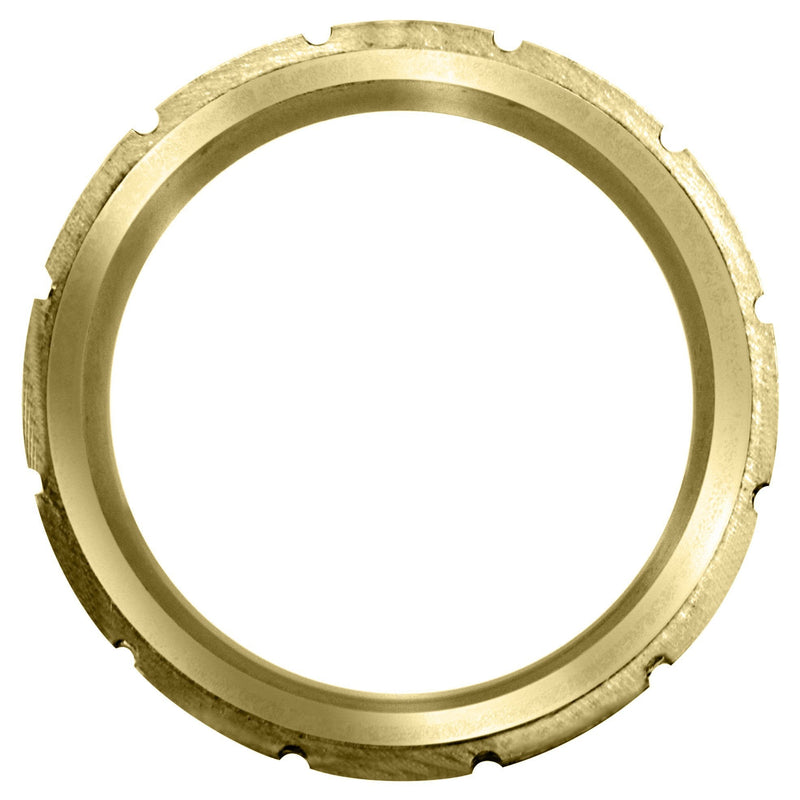 Yellow Gold Diamond Mens Wedding Band | 0.6 Carats | Satin Finish (Trevor)