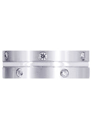Diamond Mens Wedding Band | 0.48 Carats | Satin Finish (Walter)