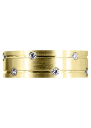Yellow Gold Diamond Mens Wedding Band | 0.36 Carats (Albert)
