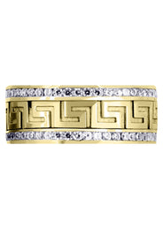 Yellow Gold Diamond Mens Wedding Band | 1.5 Carats (Harvey)