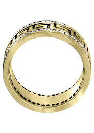 Yellow Gold Diamond Mens Wedding Band | 1.5 Carats (Harvey)