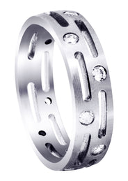 Unique Mens Wedding Band | 0.6 Carats (Lawson)
