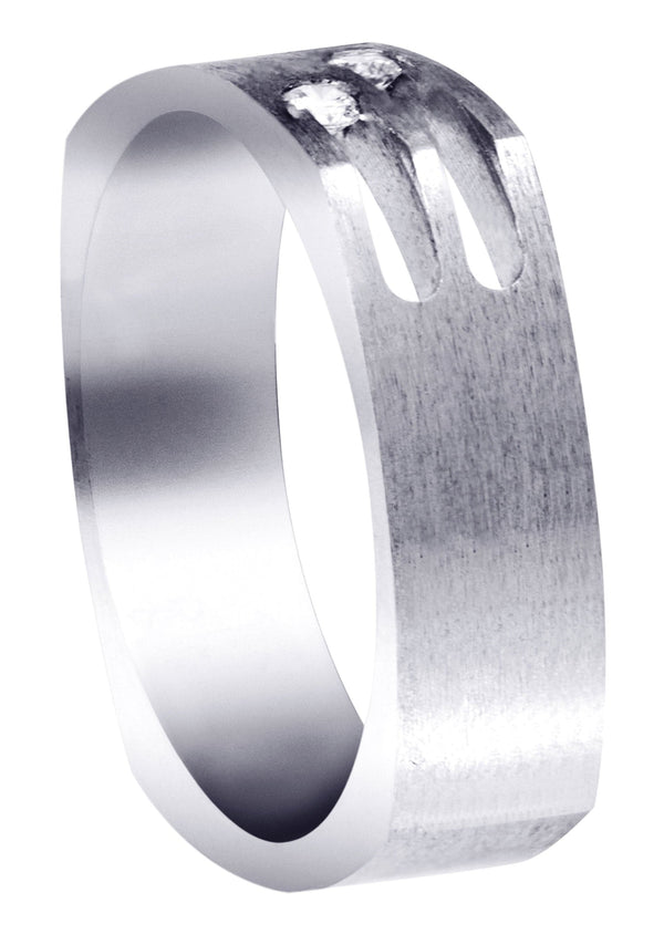 Diamond Unique Mens Wedding Band | 0.08 Carats (Maximilian)