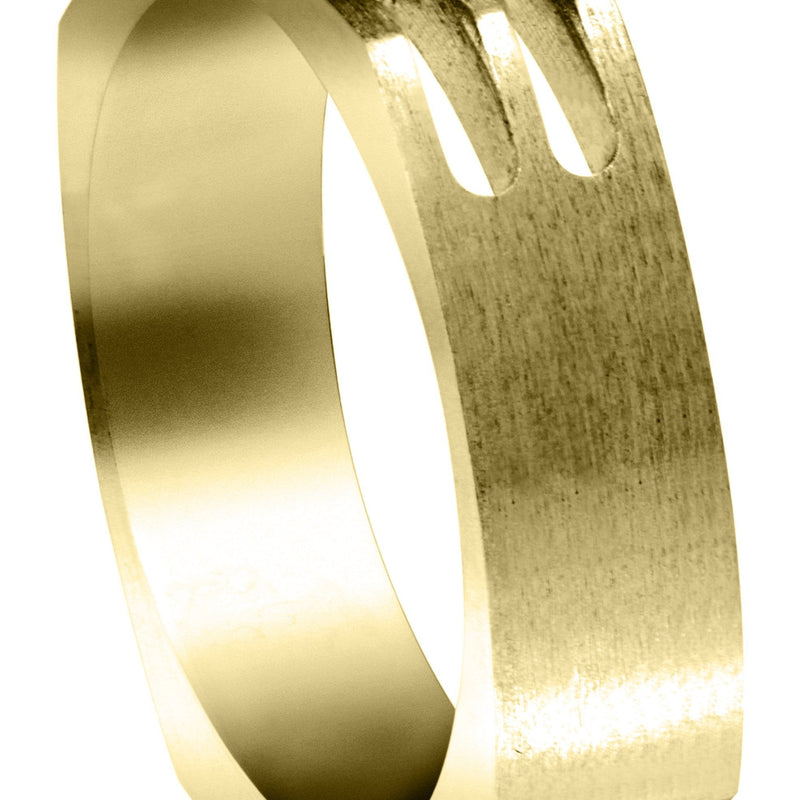 Yellow Gold Diamond Unique Mens Wedding Band | 0.08 Carats (Maximilian)