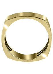 Yellow Gold Diamond Unique Mens Wedding Band | 0.08 Carats (Maximilian)