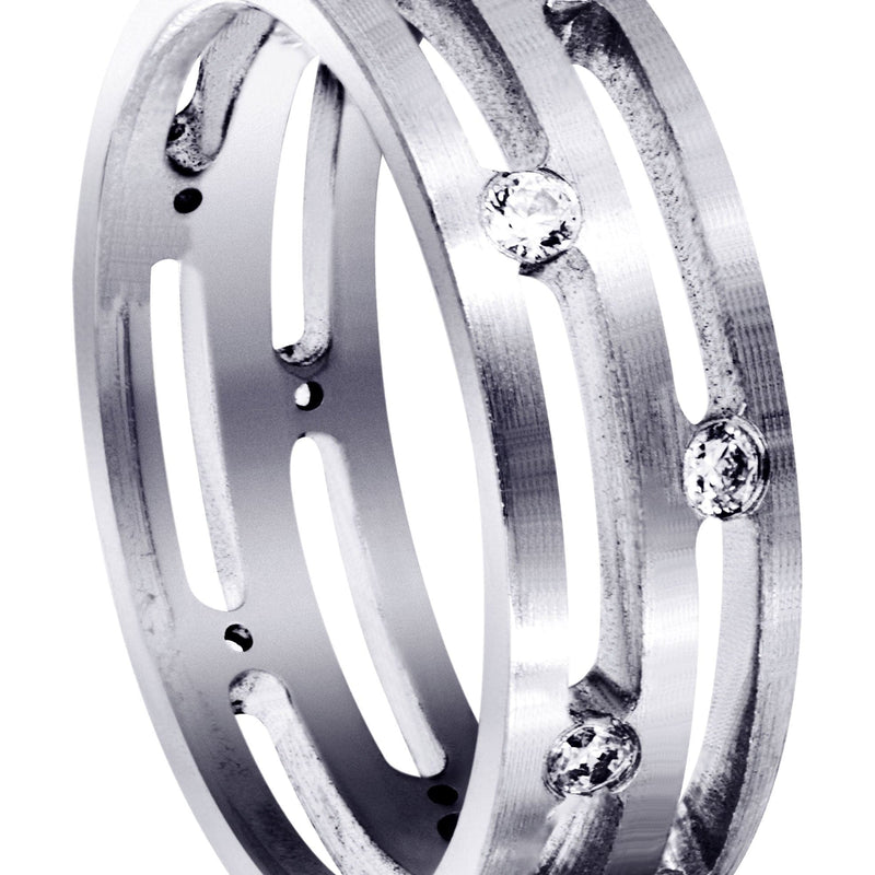 Diamond Mens Wedding Band | 0.6 Carats (Ibrahim)
